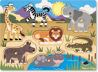 Melissa & Doug Safari Peg Puzzle Best Deal