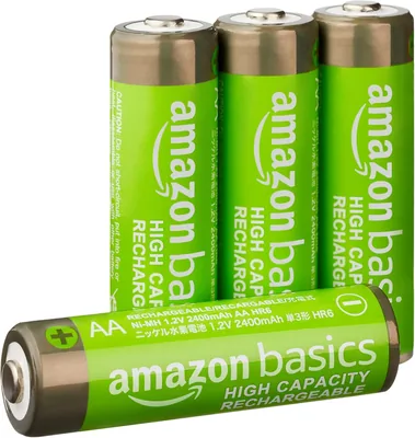 Baterías recargables Amazon Basics 4x AA 2400mAh 1.2V Precargadas
