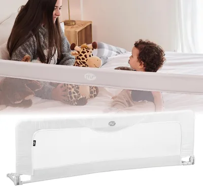 Barra de seguridad BabyWorld Basic para camas infantiles | Plegable y portátil | Fija de forma segura | 150 cm | Oferta 14% Descuento