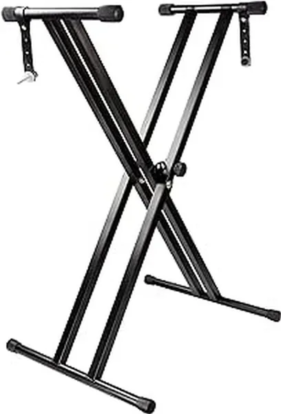 RockJam Éstand de Piano à Clavier Double Ajustable avec Sangles de Sécurité - 25% Off