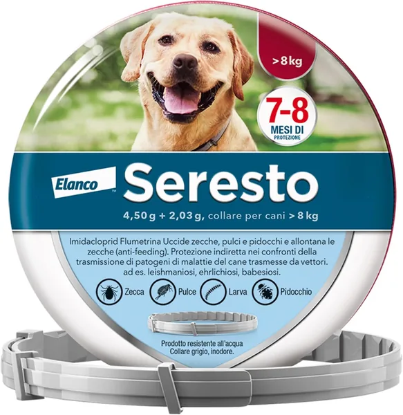 Seresto Pesticide Collar for Dogs Over 8kg