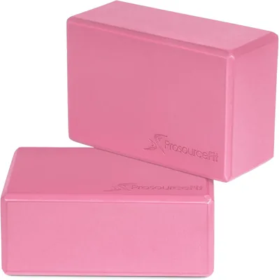 Blocchi di schiuma ProsourceFit per lo yoga, set di 2, alta densità EVA, robusti supporti per lo yoga in grandi dimensioni 4"x6"x9", 5% di sconto