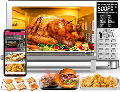 30-Qt XL Capacity, 50F-500F Adjustable in Precise 5F Increments, Integrated Smart Thermometer, Linea