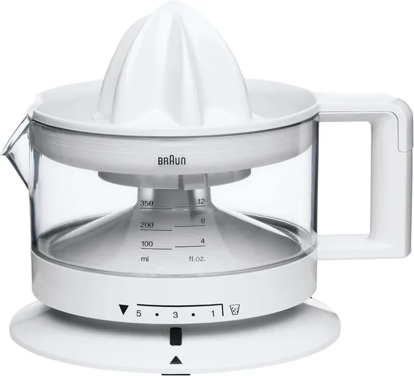 Braun CJ3000 WH Electric Orange Juicer