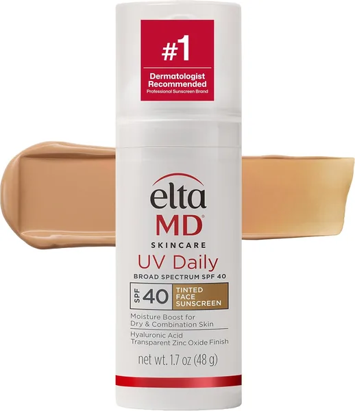 EltaMD UV Daily SPF 40 Face Sunscreen Moisturizer with Zinc Oxide