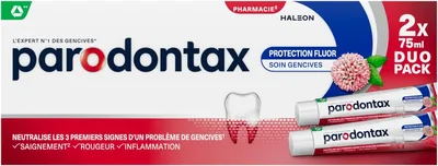 Parodontax Dentifrice Protection Fluide pour Dents Sensibles, Supprime la Plaque Dentaire, Paquet de 2 x 75 ml - Meilleur Prix
