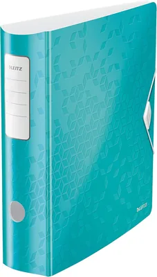 Leitz Active Lever Arch File A4, Dos rond 82 mm, Élastique, Polyfoam léger, WOW, Menthe, Réf. 11060051 - 8% de réduction