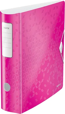 Leitz Active Lever Arch File A4, dos rond 82 mm, ajustement élastique, polyfoam léger, WOW, rose, 11060023 - Meilleur Prix