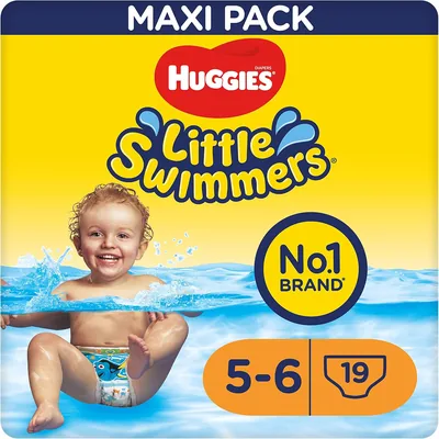 Huggies Little Swimmers Pannolini Taglia 5-6 (12-18kg), Costume da Nappino, Design Disney, 19 Pezzi - Sconto 34%