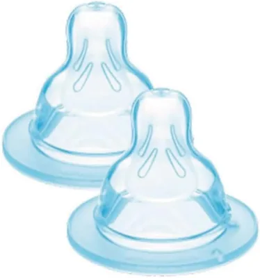 Tétines en silicone MAM SkinSoft (0 mois), débit lent, paquet de 2 - Meilleur Prix