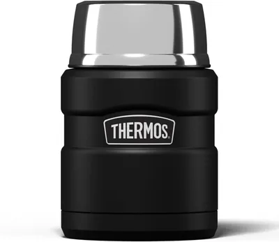 Thermos Stainless King Matt Black Food Flask 470ml