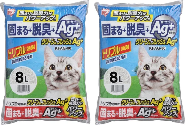 Iris Ohyama Clean & Fresh Ag+ Cat Litter