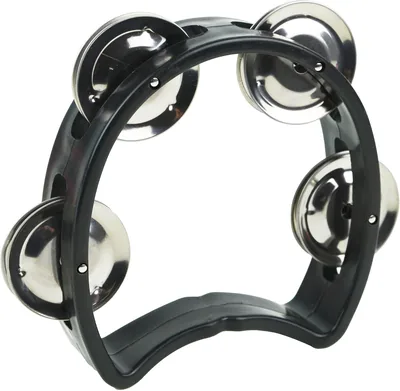 A-Star Half Moon Tambourine - Black Best Deal