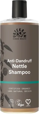 Shampoing Nettle Anti-Pellicule Urtekram - Soin Naturel Certifié Bio pour Cuir Chevelu - Avec Nette, Aloe Vera et Wil
