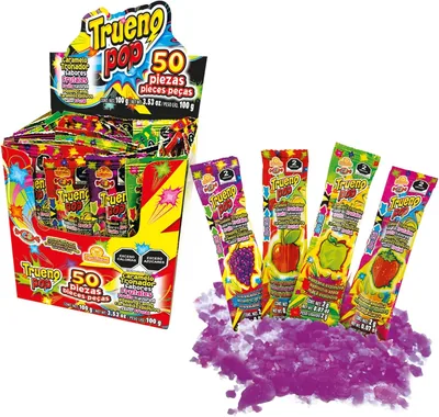 Trueno Pop 50 piezas, Caramelo Tronador Sabores Surtidos