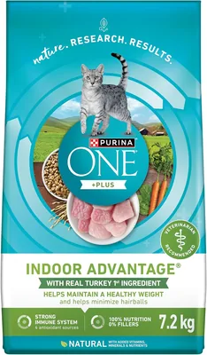 Purina ONE +Plus Turkey Cat Food 11% Off - 7.2kg