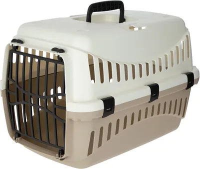 Boîte de transport pour chien KERBL 45 x 30 x 30 cm Crème/Taupe - 39% de réduction
