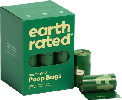 Earth Rated Dog Poop Bags - 270 Pack - Leak-Proof & Extra-Thick