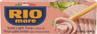 Rio Mare Light Tuna in Olive Oil (3 x 80g)