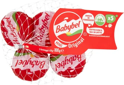 Mini Babybel Original Cheese Snack, 5 Pack