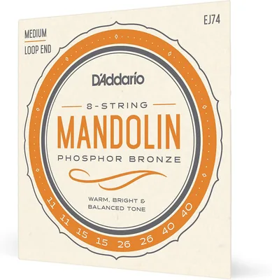 D'Addario EJ74 Phosphor Bronze Mandolin Strings 28% Off