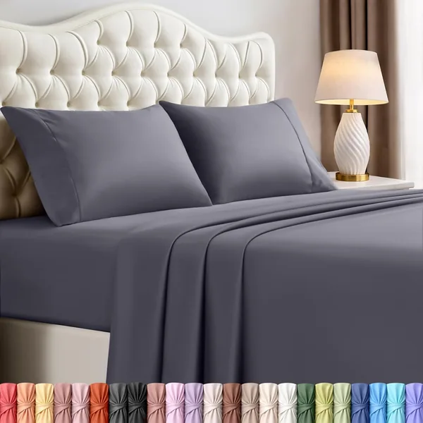 Utopia Bedding Queen Bed Sheets - 4 Piece Queen Size Cooling Sheet Set