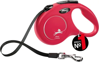 Tapa flexi® Classic S de 5 m de color rojo, correa extensible para perros hasta un máximo de 15 kg - Mejor Oferta