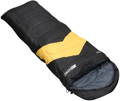 NTK Saco de Dormir Solteiro Poliéster 190T para Acampamentos, Viper Preto e Laranja - Melhor Preço