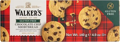 Walker's GF All-Butter Chocolate Chips Shortbread 140g | Best Deal