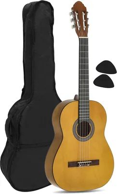 Guitarre classique Navarra NV11 4/4 - Marron avec étui et picks