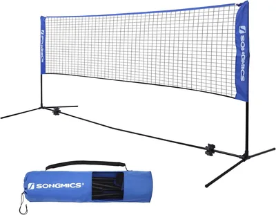 SONGMICS 3M Badminton Mesh Volleyball Mesh Adjustable Height Portable Tennis Set - 48% Off