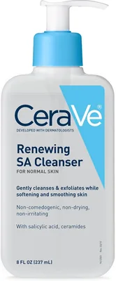 CeraVe Salicylic Acid Cleanser, 8oz - Fragrance Free Face Wash, Vitamin D for Normal Skin | Best Deal