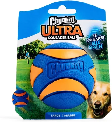 Chuckit! Ultra Squeaker Bal Groot, Pak van 1 - 40% Korting