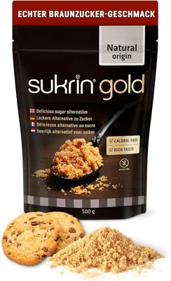 SUKRIN Gold Sweetener 500g - Sugar Free Brown Substitute