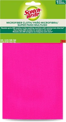 Scotch Brite, 3M, Paño de Microfibra Sin Rayas ni Pelusas, 1 Pieza, Colores Variados, 29 x 29 cm - 19% Descuento