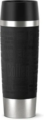 Emsa 515616 Thermosbecher Standard Design Grande, 500 ml, 6 Stunden heiß / 12 Stunden kalt, 100 % undicht, blau