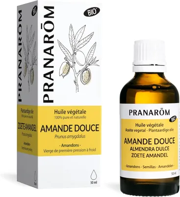 Huile végétale de noisette douce biologique Pranarôm 50 ml | Adoucissante et protectrice, idéale pour les peaux sèches et sensibles, maman et bébé