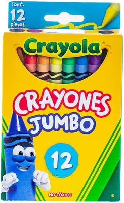 Crayola Crayón de Cera Jumbo, Paquete de 12 - Mejor Precio