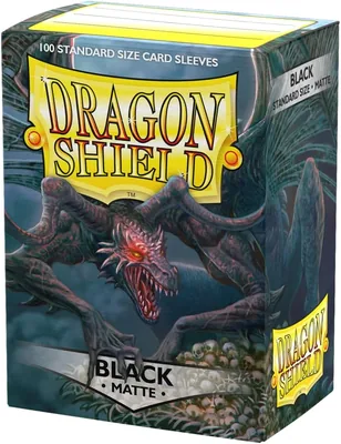 Dragon Shield 11002 Mat Zacht Standard Formaat Sleuven 100 Stuk - Zwart