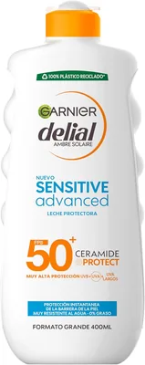Leche Solar Garnier Delial Sensitiva Avanzada IP50+ - 400 ml 29% Descuento