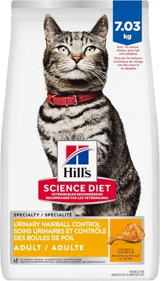 Hill's Science Diet Adult Urinary & Hairball Control Cat Food 7.03kg Best Deal