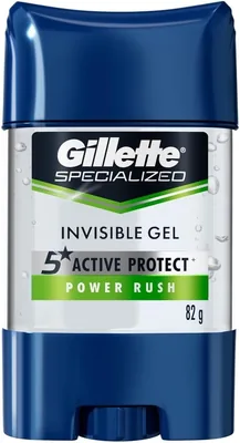 Gillette Gel Invisible Antitranspirante Specialized Power Rush 82 g - 23% de descuento