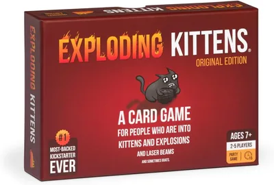 EXPLODING KITTENS Card Game, Multicolor, Large - Best Deal