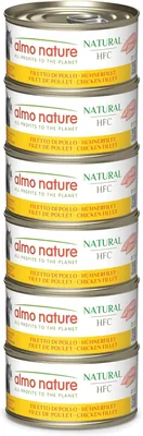 Almo Nature Mega Pack - Filetto di Pollo, Cibo Umido Sconto 60% - 6x70g
