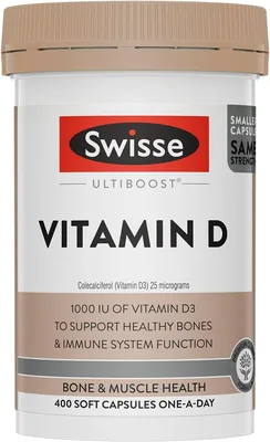 Swisse Ultiboost Vitamin D 400 Capsules Best Deal