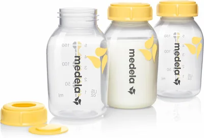 Pojemnik Medela 7612367010955, Żółty, 150 ml x 3 - Best Deal