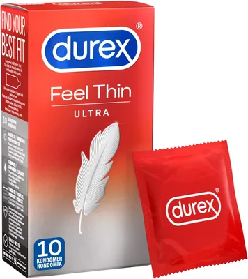 Durex Feel Ultra Thin Kondomer, Packa 10