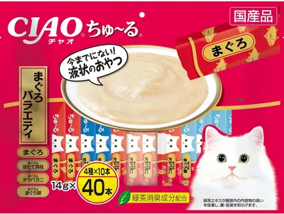 チャルー チューナーバリエー 猫用おやつ、14g x 40パック