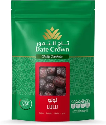 Date Crown Lulu Dates 500g - Premium Soft & Sweet Superfood | 20% Off