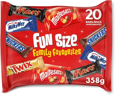Mixed Fun Size Chocolate Bar Multipack 358g